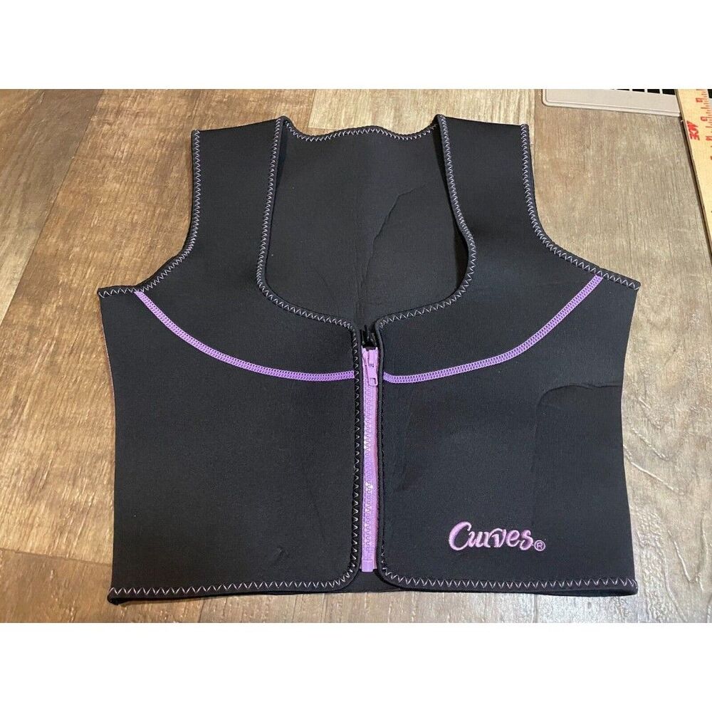 Curves Trimming Top Neoprene Body Shape Exercise Shirt Womens Medium